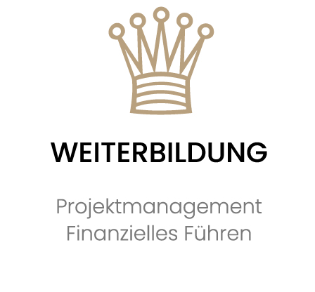 Weiterbildung - Projektmanagement und finanzielles Führen. Hier lernst du, wie man erfolgreich ein Geschäft aufbaut.